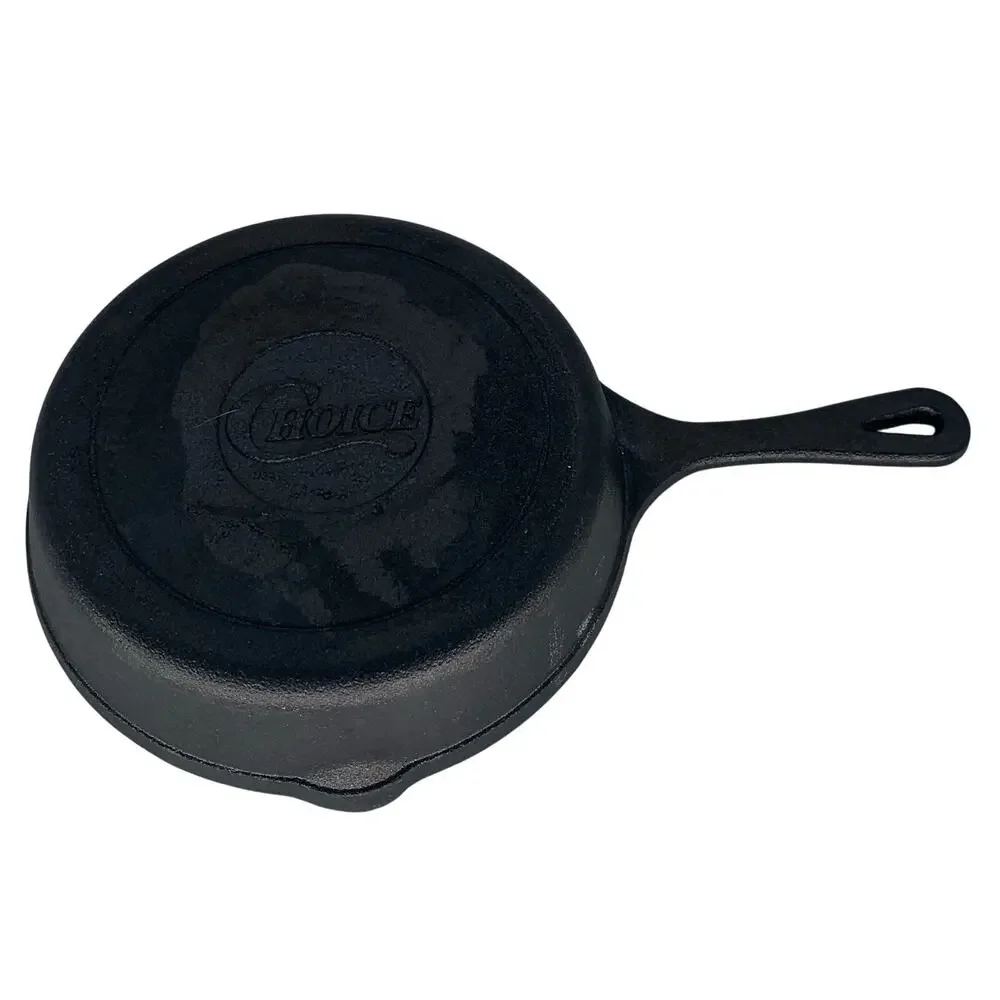 9 Inch Cast Iron Skillet Choice Black Small Seasoned Personal Frying Pan Mini